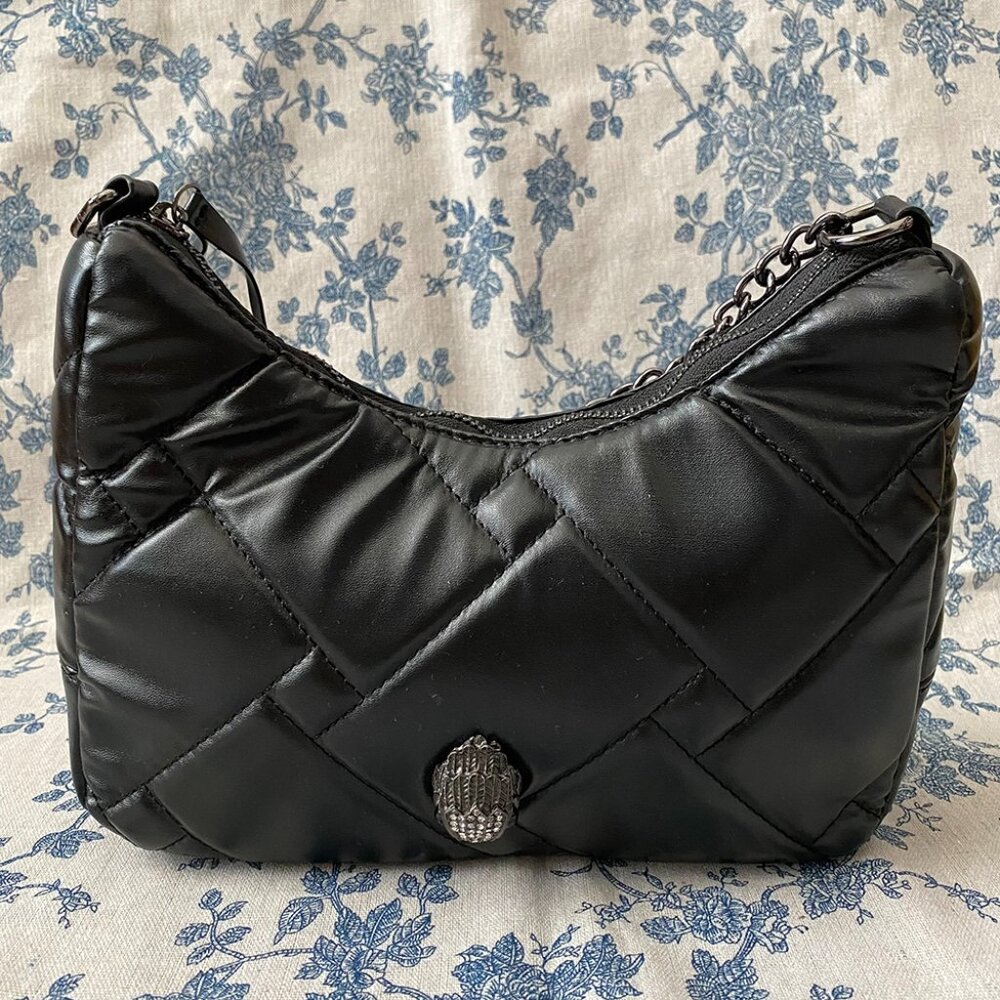 Kurt Geiger London Zippered Shoulder Bag Black Women